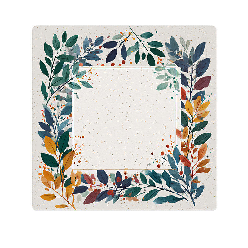 Silent Non-Slip Square American Mahjong Table Mat Rubber Poker Chess Game Pad with Custom Graphics