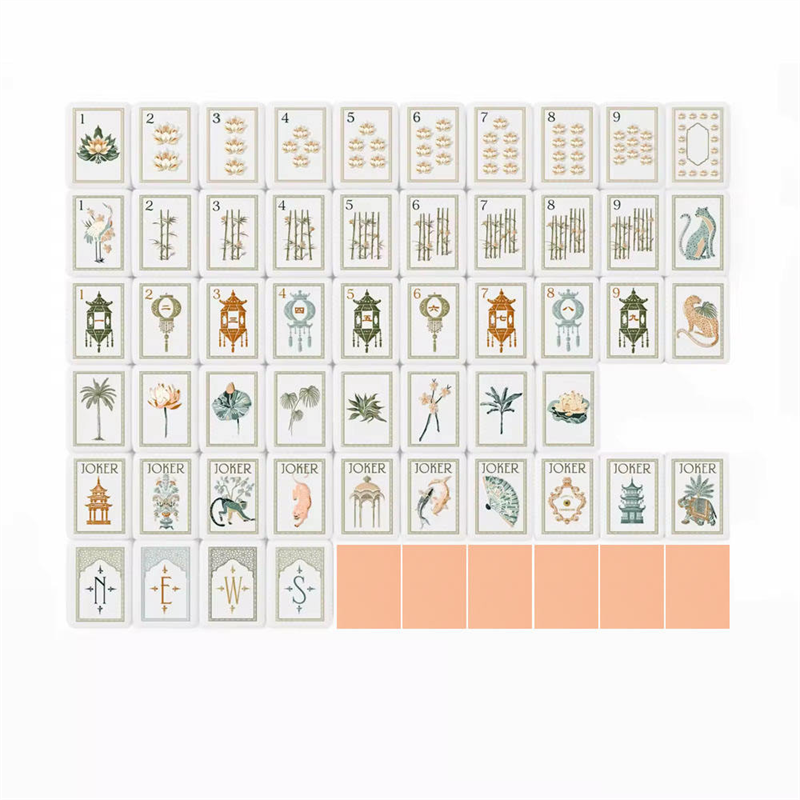 Acrylic mahjong tiles