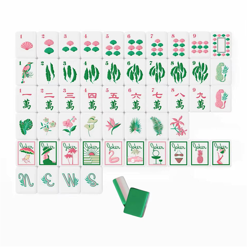 Acrylic mahjong tiles
