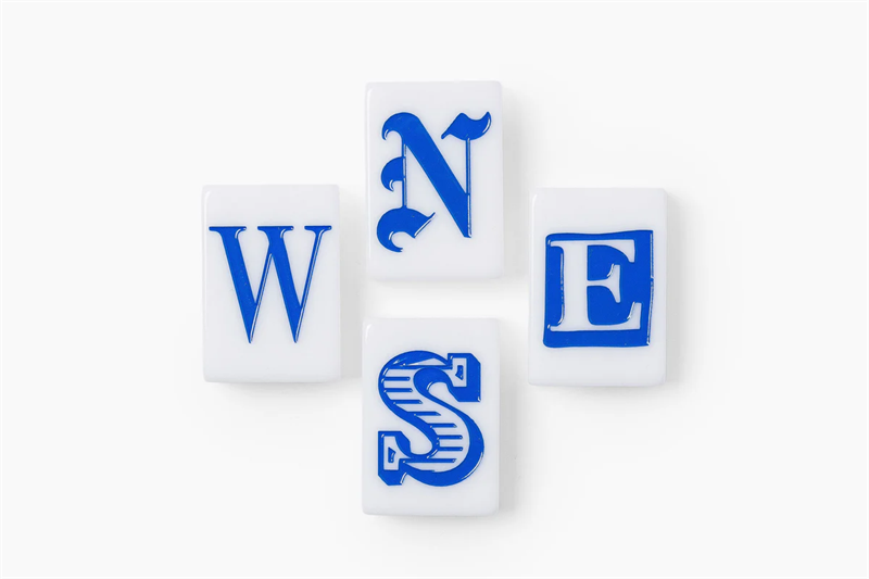 Fashion New Design Single Layer White Musical Note American Acrylic Mahjong Tiles Set